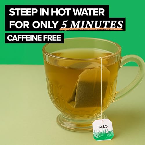 TAZO Organic Refresh Mint Herbal Tea Bags with Peppermint and Spearmint, Caffeine Free, 16 Total Tea Sachets - Thumbnail 5