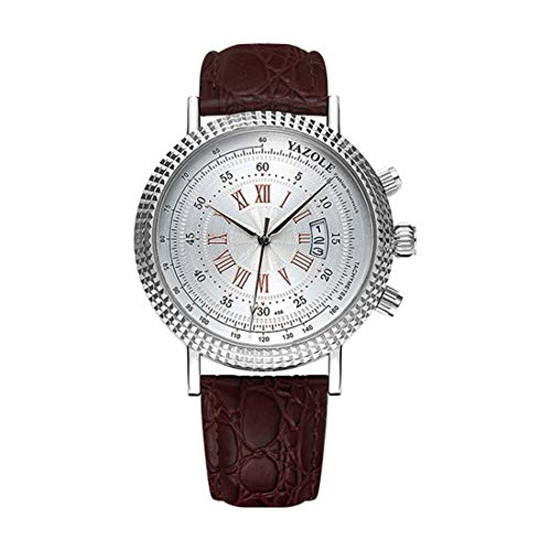Montre à quartz en cuir d'affaires pour homme LULI