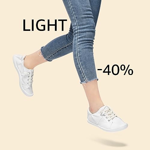 STQ Women Slip On Sneakers, Low Top Casual Canvas Shoes4