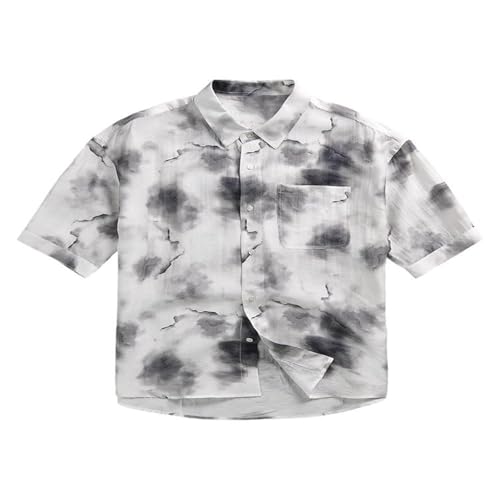 T-shirt Homme Style Chinois avec Col Revers et Finitions Soignées