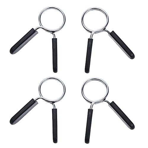 FAIREDEAR Pinzas estándar de 25 mm para mancuernas de primavera con clip para el cuello de la mancuerna para el gimnasio, levantamiento de pesas, entrenamiento de fuerza, 6 unidades Cover