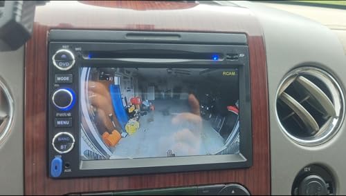Radio para auto con CD, DVD, CarPlay inalámbrico y cámara 7" miniatura 3
