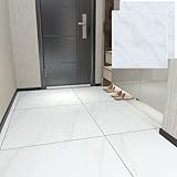 フロアタイル 大理石 接着剤不要 フローリングタイル【8枚入1畳分】クッションフロア 貼るだけ 置くだけ フロリングシート床材 賃貸OK 耐久性強 玄関 洗面所 防水 店舗 廊下 玄関 DIY 床シート（45.7cm×45.7cm 厚手1.5mm 理石調タイプ1）UXPRIN