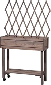 dobar Rollbares Hochbeet 58188e mit Rankgitter