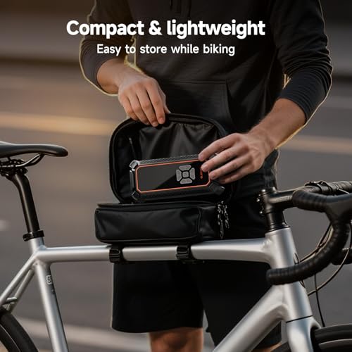 Image of OlarHike Cordless Tire Inflator Portable Air Compressor,150 PSI Bike Pump with LED Light & Digital Pressure Gauge, Dual Power Air Pump for Car Tires, Motorcycle, Bicycle, Ball