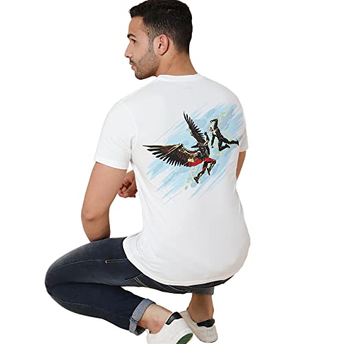 Image of Free Authority Mickey & Friends Printed Regular Fit Green Cotton Men's T-Shirt