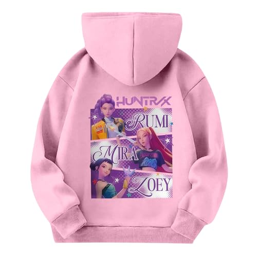 Demon Hoodies for Kids Girls Boys Hunters Vintage Y2k Pullover Hoodie Hip Hop Streetwear Long Sleeve Hooded Sweatshirt Kids Khaki 2-3 Years - Image 4