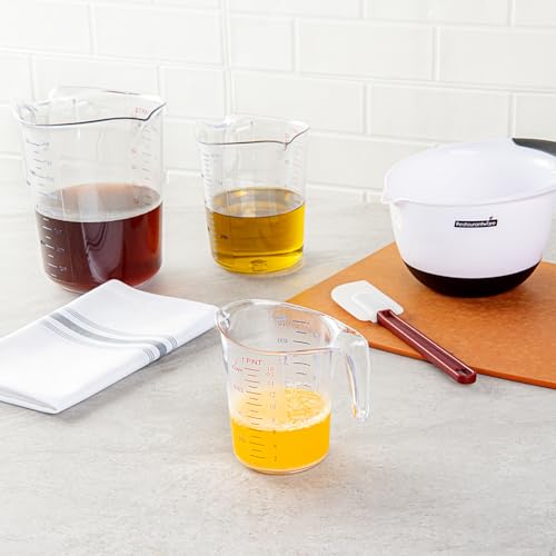Image of Restaurantware Clear Plastic Pt (Cups) Measuring Cup, 5.3 x 3.8 x 5 In