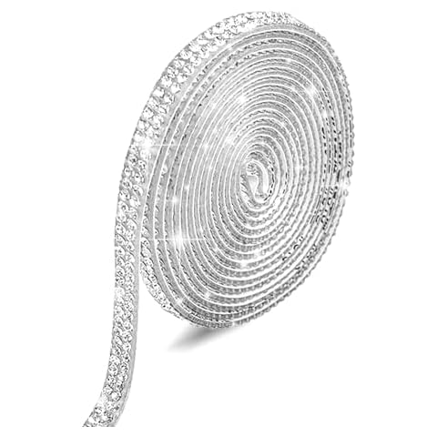 Crystal Rhinestone Self-Adhesive Ribbon Strips Cover