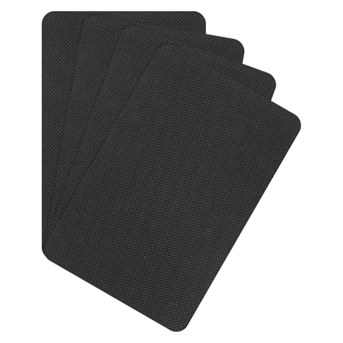Image of 4PCS Enhanced Cuttable Rubber Grip Tape - Ultra-Thin Self-Adhesive Non-Slip Sheets for DIY Crafts & Floor Protection, Waterproof & Heat Resistant