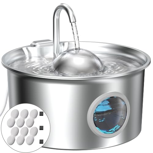 Fuente para Gatos Acero Inoxidable: Bebedero Gatos INOX - Fuente Agua Gato