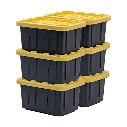 BLACK & YELLOW 5-Gallon Storage Container Cover