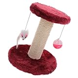 VICASKY Doppellagiger Katzenkratzbaum mit Sisal kratzsäule und Hängenden Bällen Stabiles...