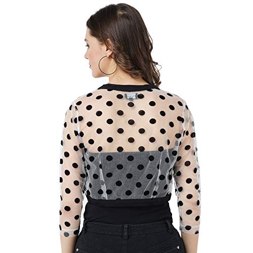 Image of PepTrends Women's Nylon Blend Collared Neck Shrug
