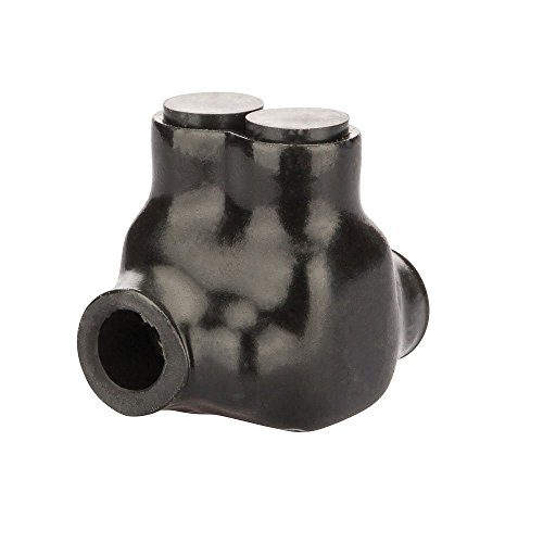 NSI Industries Polaris Black ITO-4 Insulated Multi-Tap Connector - 2-Port Off-Set/Dual-Side Entry for 4-14 AWG Wire Range - For splices and taps in dry locations - Hex size 1/8-inch - Pack of 12, 1.25-inch width, 1.38-inch height, 1.12-inch length