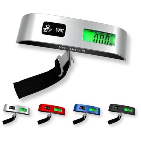 Luggage Scale, 110lb Luggage Weight Scale with 4 Unit Switching Functions&LED Display, Luggage Scale Travel Digital for Weighing Luggage, Backpacks, Packages and Markets Cover