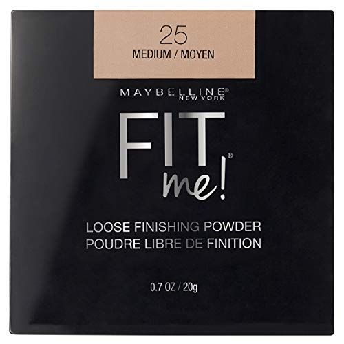 Image of Maybelline New York Luminous Finish Instant Age Rewind Concealer, Medium, 6g and Fit me Loose Finishing Powder, 25 Medium, 20g