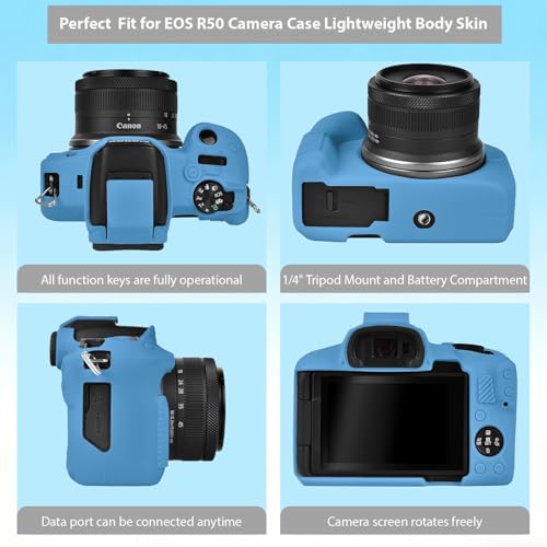 Estuche de silicona para cámara Canon EOS R50 miniatura 4