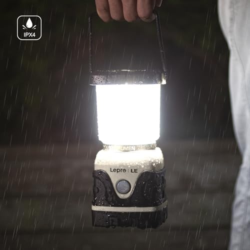 Lepro 1000LM Battery Powered LED Camping Lantern with 4 Light Modes, White - 5