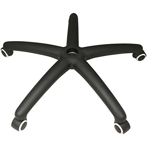 Preisvergleich Produktbild Hartleys Bürostuhl-Fußkreuz, Schwarz, mit Laufrollen