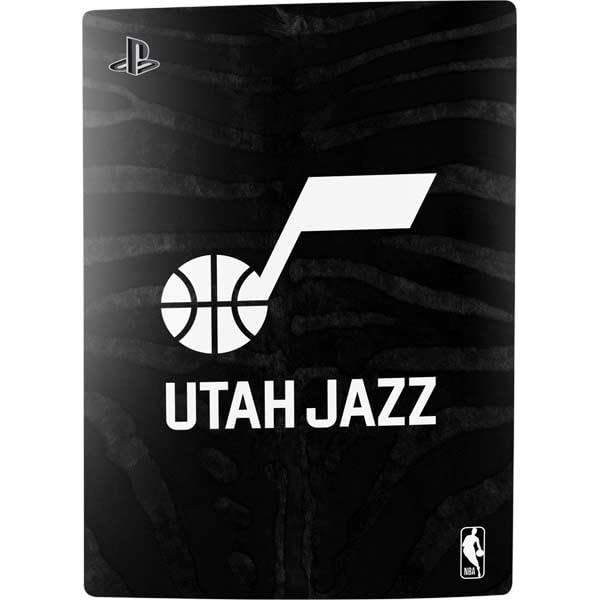 Skinit Decal Gaming Skin Compatible with PS5 Bundle - Officially Licensed NBA Utah Jazz Black Animal Print Design