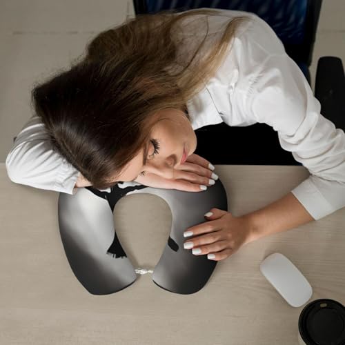 Almohada de poliéster para cuello tamaño único negro miniatura 7