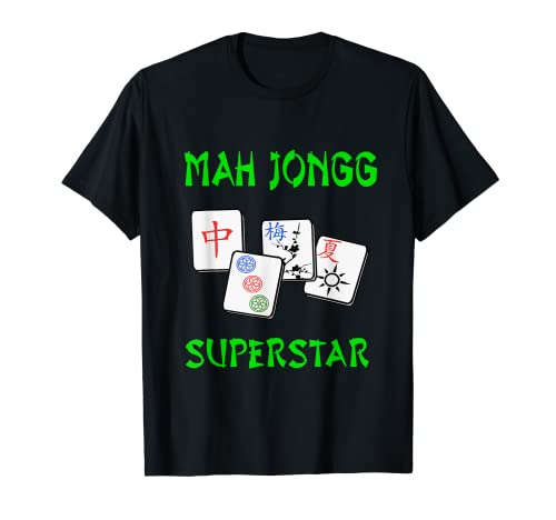 Mah Jongg Superstar- Divertido juego chino de azulejos ropa Camiseta