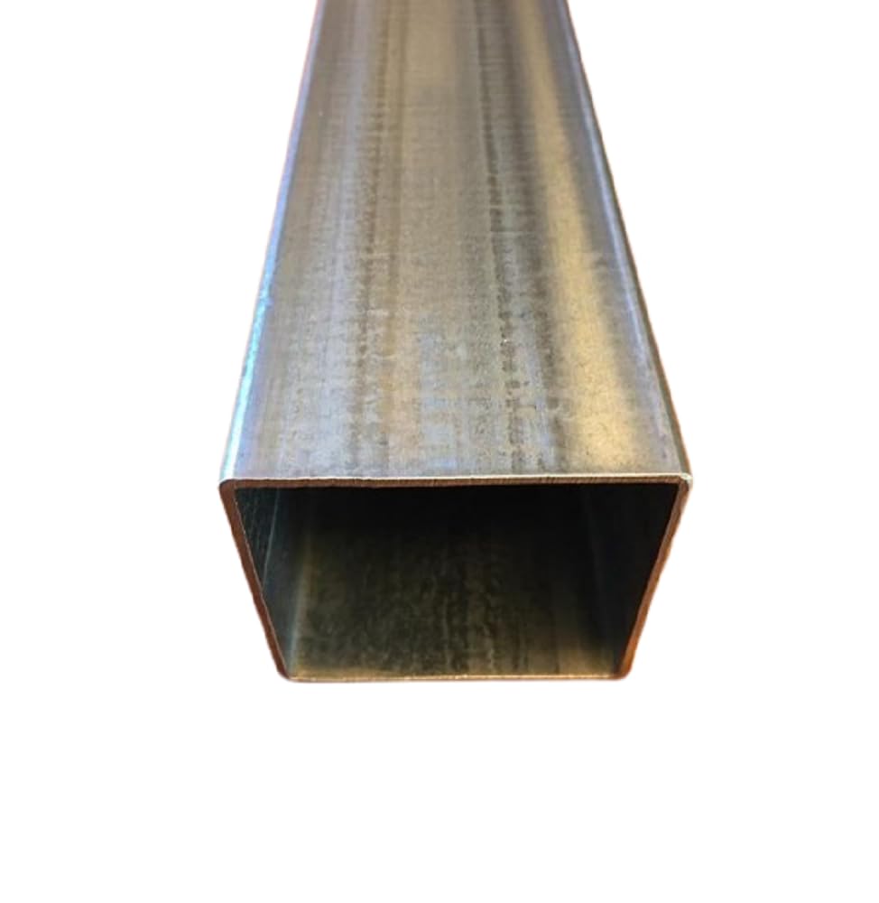 LeMétal – Tube carré acier galvanisé 80x80x2 mm (220 cms) - Longueur au choix de 50 à 300 cms