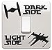 Produktbild Star wars Aufkleber Tie Fighter und X-Flügel- schwarz- für Lichtschalter