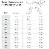 Hurtta Monsoon Hunderegenmantel, Wasserdicht Regenjacke für Hunde mit Reflektoren, Blau 35 cm