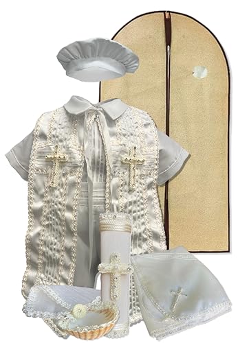 Reviews de Princesita princesita comprados en linea. 21 Princesita Mia Kit Bautizo Niño Elegante Más Kit Vela Y Sábana: Mod Benny (Perla, T1: 3-12 Meses)