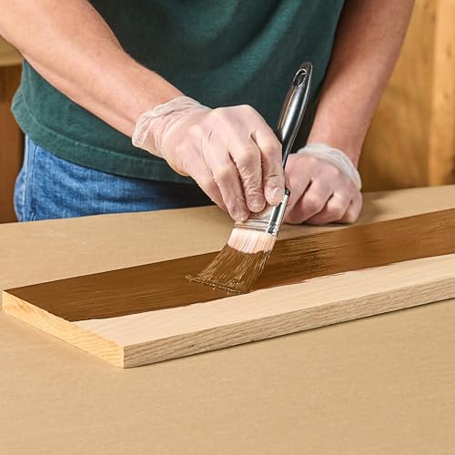 Image of Varathane Total Control Gel Stain | Low Odor Water-Based Formula | Thick Gel Formula for Vertical Surfaces | Ideal for Wood, Metal & Fiberglass | Quart | Ipswich Pine