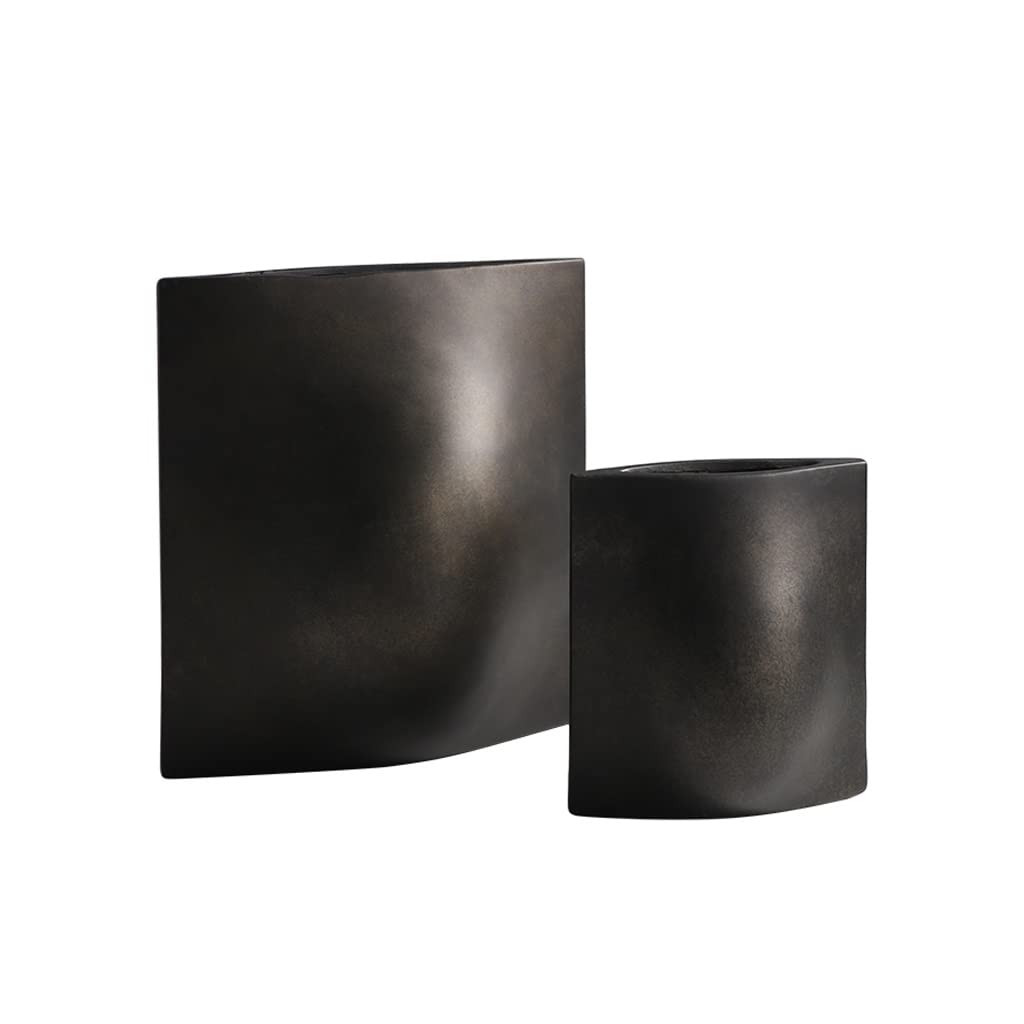 Proste nowoczesne kreatywne płaskie ceramiczne dekoracji wazon model salon ganek pulpit suchy kwiat układ Umeblowanie (Size : 22cm)