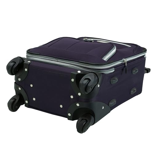 Image of Rockland Polyester Purple Carry-On (F2281-PURPLE)