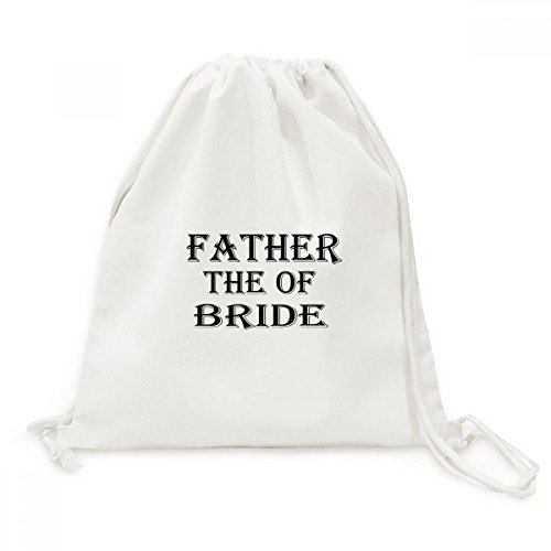 Mochila de viagem com cordão e citação de festival de pais Bride