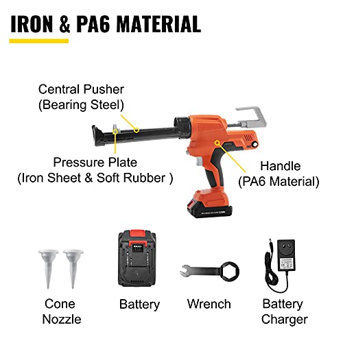 VEVOR Caulking Gun 57x24x7,5 cm Kitpistool 0-6500 N Stuwkracht Patroonpistool Perfect voor het Opvullen van Scheuren en Gaten in Verschillende Soorten Glas, Keukenapparatuur en Andere Bouwfaciliteiten - Afbeelding 6