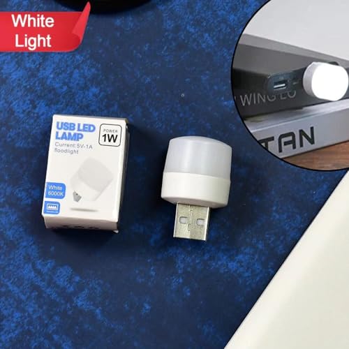 Image of Mini USB Led Light | Plug in Night Light Bulb | USB Light for Laptop | Portable USB Led Lamp | Portable Lights for Powerbank,Reading,Emergency Use (4 Pcs)