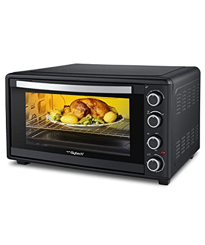 Sytech Elektrische oven, 60 liter, convectie, licht, 2000 W, zwart - Image 3
