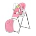 Engel & Storch Baby Hochstuhl TANELI Kinderhochstuhl Babystuhl mitwachsender Hochstuhl Verstellbar und Klappbar, Abnehmbares Tablett und inklusive Spielebogen - in der Farbe Pink