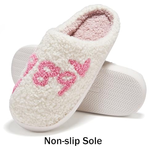 Taylor's Comfy Bedroom Slippers - Cute Ladies Cozy Fluffy Fuzzy House Slippers With Soft Memory Foam Insole3