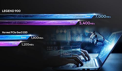 Image of ADATA 512GB SSD Legend 900 PCIe Gen4x4 NVMe M.2 Internal Gaming SSD Up to 6,200 MB /s PS5 Compatible (SLEG-900-512GCS)