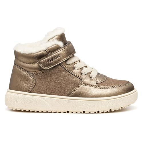 Geox J THELEVEN Girl B AB Zapatillas Deportivas, Color Gris Ahumado, Talla 34 EU, Smoke Grey, 34 EU