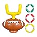 Almencla Football Ring Toss Hat Inflatable Toy Outdoor Yard Game Ring Toss Party Game Throwing Ring Game for Xmas Indoor Birthday Kids