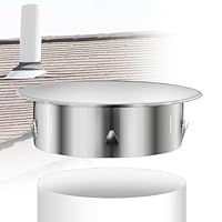 Ofenrohr Abdeckung 160mm Kaminlochdeckel Kaminrohr Abdeckung Schornsteinabdeckung Edelstahl Ofenrohrkapsel Wandfutterdeckel Ofenlochdeckel für Rohre Ø 152mm, Tiefe: ca. 44 mm