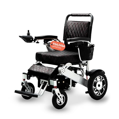 Alton Wolf Black Lightweight Foldable Electric Wheelchair