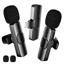 【INTELLIGENT NOISE REDUCTION】The wireless lavalier microphone features a built-in professional smart noise reduction chip, which effectively reduces background noise and captures crystal clear sound. This ensures that your videos have better quality ...