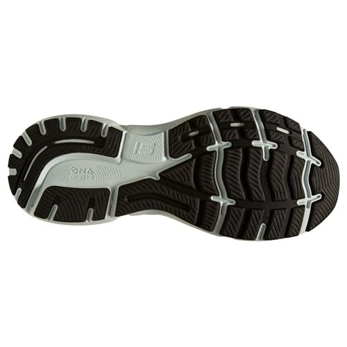 Brooks Men's Ghost 15 Neutral Running Shoe - Black/Ballad Blue/Sulphur - 7 Medium