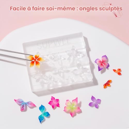 SUPWEE 3D Gel Nail Art,Gel pour ongles antiadhésif 3D sculptures 14g – vue 5