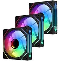 QUMOX Ventilador de entrada inversa de 120 mm, diseño de espejo