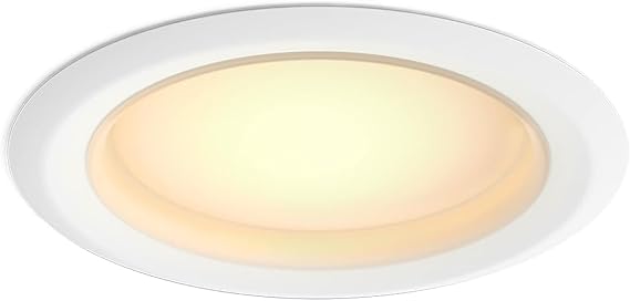 Philips Hue Smart Retrofit Recessed 5/6 Inch LED Downlight 4 Pack - White Ambiance Warm-to-Cool White Light - 1100LM Indoor -Control with Hue App - Works with Alexa, Google Assistant and Apple Homekit